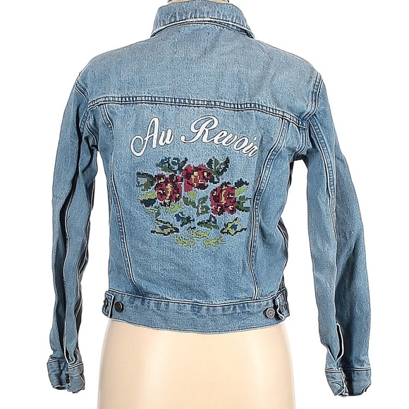 NWT Stunning Designer Blue Jodie Jeans Jacket in Medium - Picture 2 of 3